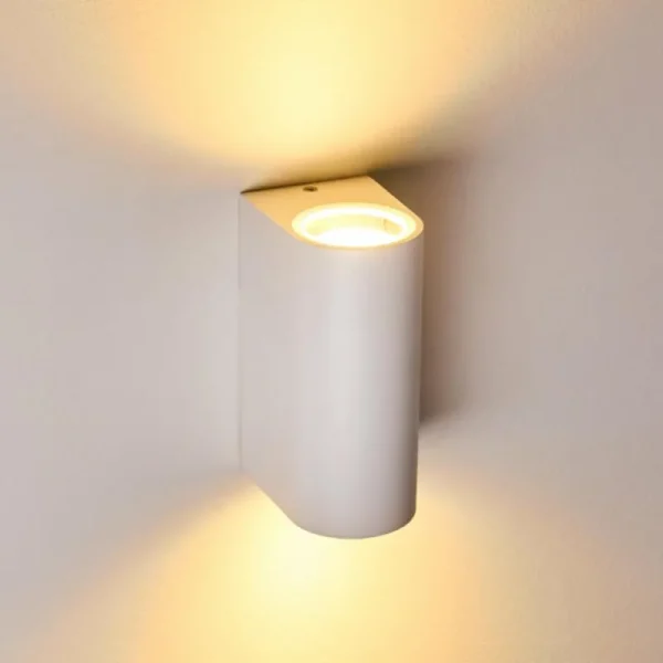 hofstein Applique murale d'extérieur Nordborg LED Blanc, 2 lumières* Lampes Modernes