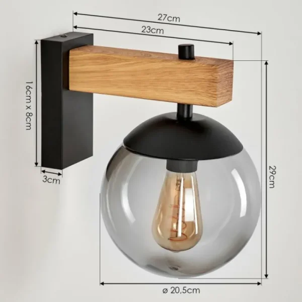 hofstein Applique murale d'extérieur Pampita Couleur bois, 1 lumière* Lampes Modernes