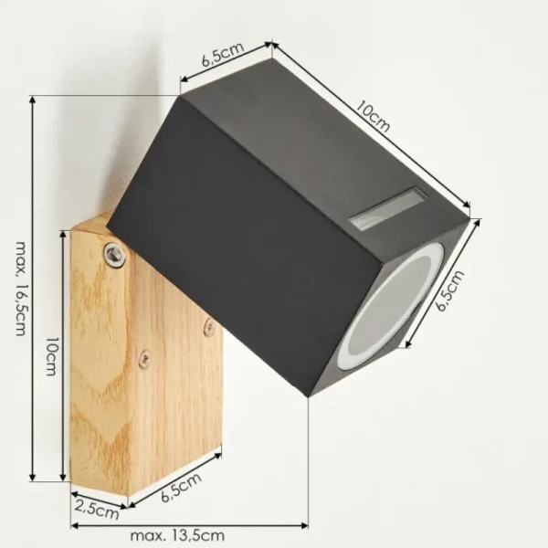 hofstein Applique murale d'extérieur Auchac Couleur bois, Écru, 1 lumière* Lampes Modernes