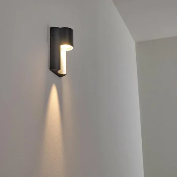 hofstein Applique murale d'extérieur Bormio Gris, Argenté, 1 lumière* Lampes Modernes