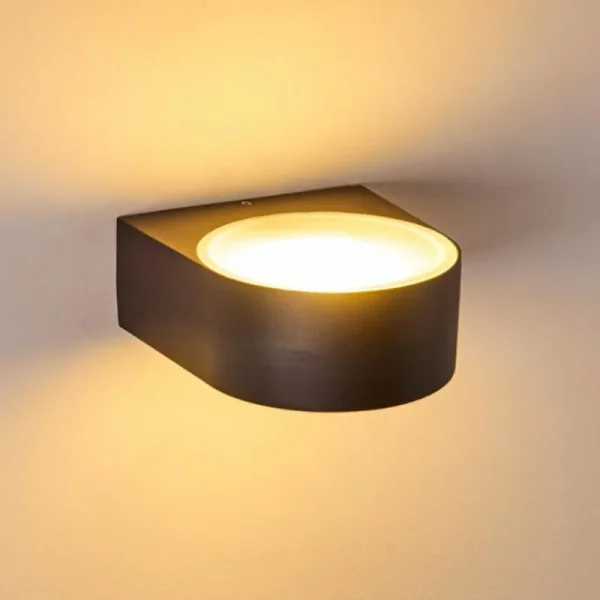 hofstein Applique murale d'extérieur Haderslev Noir, 1 lumière* Lampes Modernes