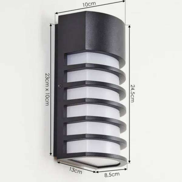 hofstein Applique murale d'extérieur Kurola Noir, 1 lumière* Lampes Modernes