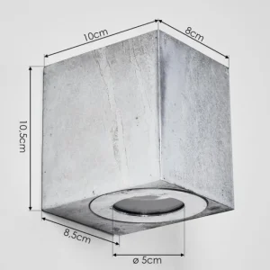 hofstein Applique murale d'extérieur Mora LED Nickel mat, 2 lumières* Lampes Modernes