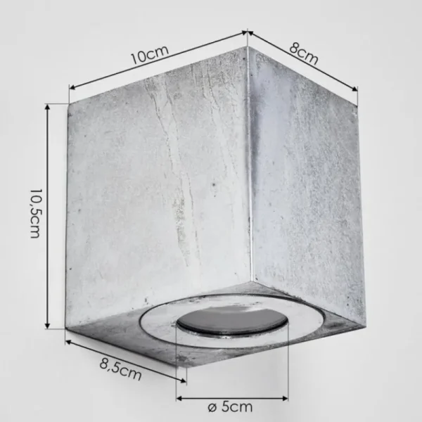 hofstein Applique murale d'extérieur Mora LED Nickel mat, 2 lumières* Lampes Modernes
