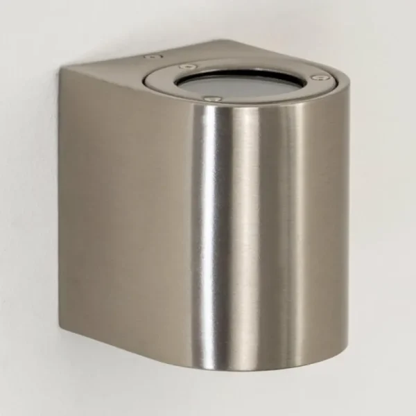 hofstein Applique murale d'extérieur Mora LED Acier inoxydable, 2 lumières* Lampes Modernes