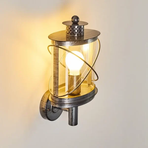 hofstein Applique murale d'extérieur Chamesol Brun, Argenté, 1 lumière* Lampes Modernes