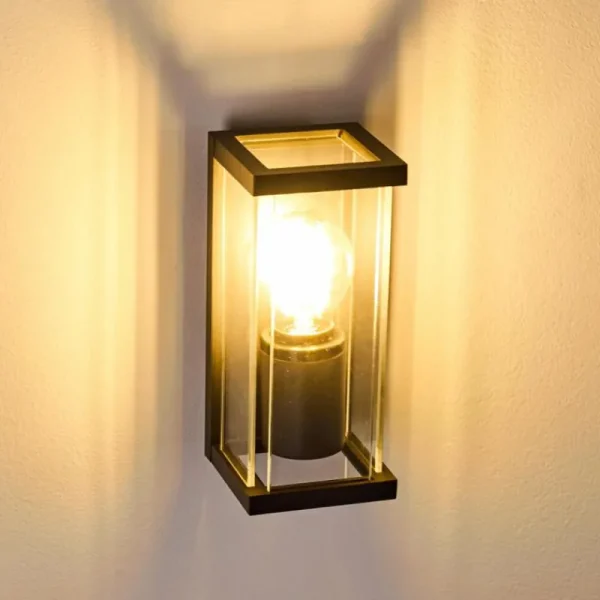 hofstein Applique murale d'extérieur Skeldegaard Noir, 1 lumière* Lampes Modernes