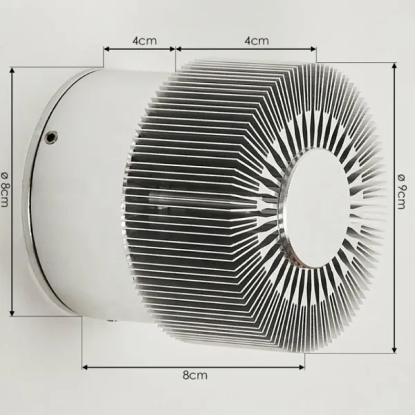hofstein Applique murale d'extérieur Vilches LED Aluminium, Argenté, 1 lumière* Lampes Modernes