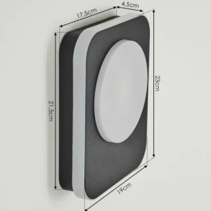 hofstein Applique murale d'extérieur Haga LED Noir, 1 lumière* Lampes Modernes