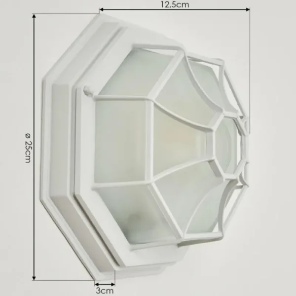 hofstein Applique murale d'extérieur Ibacache Blanc, 1 lumière* Lampes Modernes