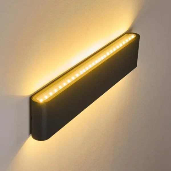 hofstein Applique murale d'extérieur Tinglev Anthracite, 2 lumières* Lampes Modernes