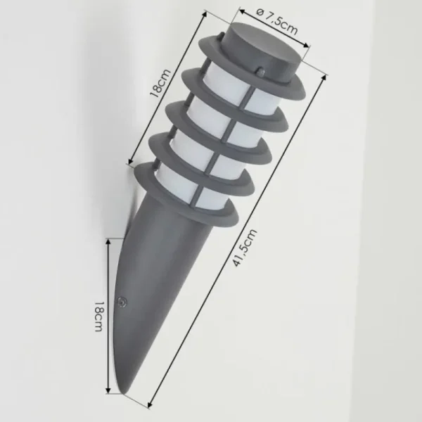 hofstein Applique murale d'extérieur Tunes Anthracite, 1 lumière* Lampes Modernes