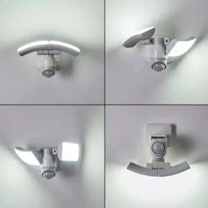 hofstein Applique murale d'extérieur Foroyar LED Blanc, 2 lumières, Détecteur de mouvement* Lampes Modernes