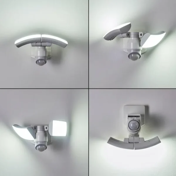 hofstein Applique murale d'extérieur Foroyar LED Blanc, 2 lumières, Détecteur de mouvement* Lampes Modernes