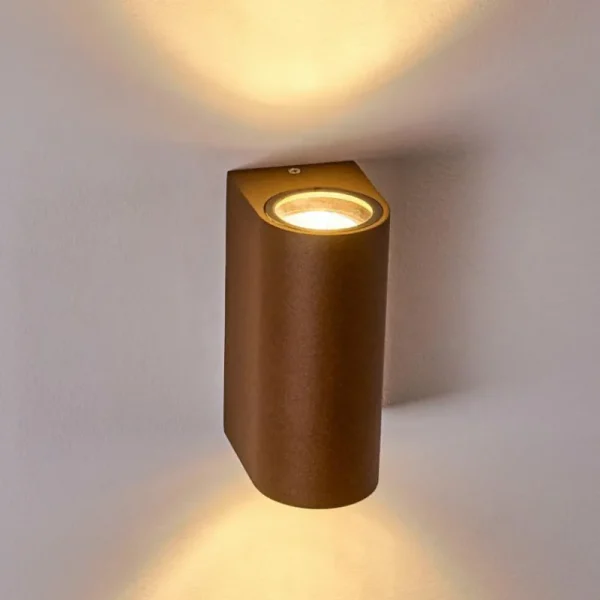 hofstein Applique murale d'extérieur Norrelogum Rouille, 2 lumières* Lampes Modernes