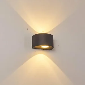 hofstein Applique murale d'extérieur Windhoek LED, 2 lumières* Lampes Modernes