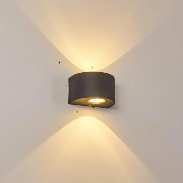 hofstein Applique murale d'extérieur Windhoek LED, 2 lumières* Lampes Modernes