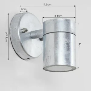 hofstein Applique murale d'extérieur Bessiebelle Zingué, 1 lumière* Lampes Modernes