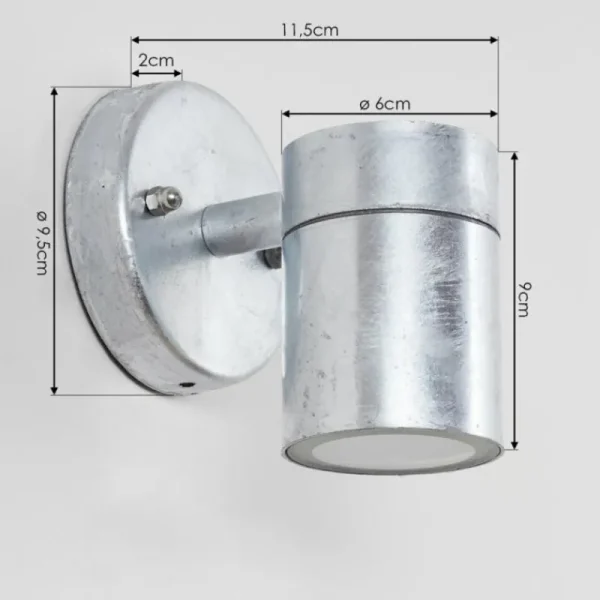 hofstein Applique murale d'extérieur Bessiebelle Zingué, 1 lumière* Lampes Modernes