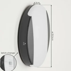 hofstein Applique murale d'extérieur Joserand LED Anthracite, 1 lumière* Lampes Modernes