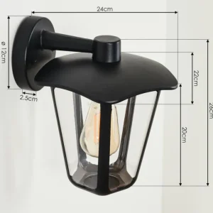 hofstein Applique murale d'extérieur Venneshamm Noir, 1 lumière* Lampes Modernes