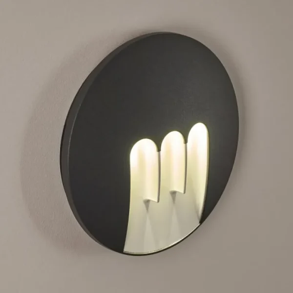 hofstein Applique murale d'extérieur Silvso LED Anthracite, 3 lumières* Lampes Modernes