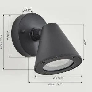 hofstein Applique murale d'extérieur Fornaboda Anthracite, 1 lumière* Lampes Modernes