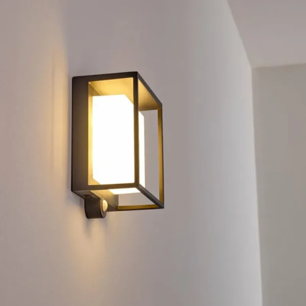 hofstein Applique murale d'extérieur Lansing LED Anthracite, 1 lumière, Détecteur de mouvement* Lampes Modernes