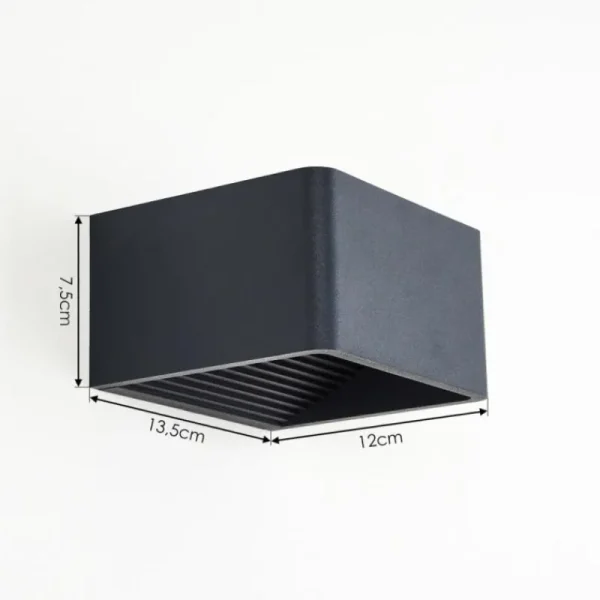 hofstein Applique murale d'extérieur Tématou LED Noir, 1 lumière* Lampes Modernes