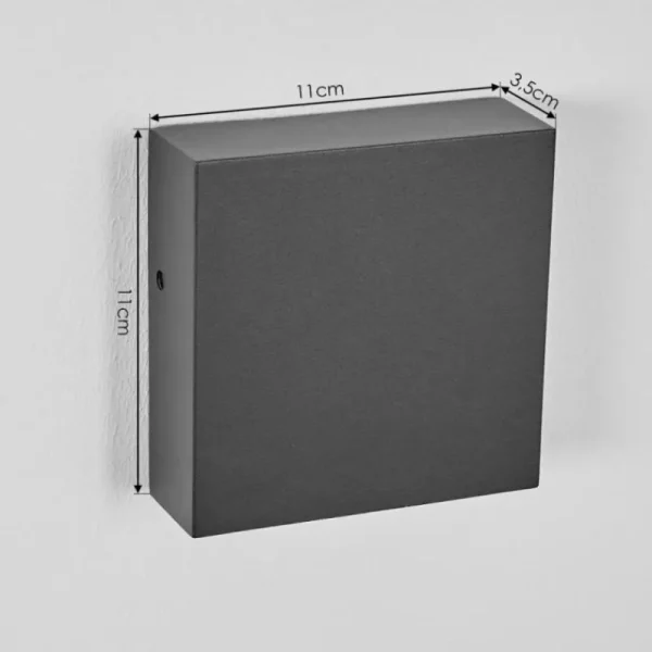 hofstein Applique murale d'extérieur Spidern LED Anthracite, 1 lumière* Lampes Modernes
