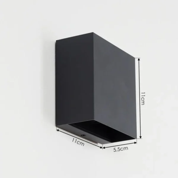 hofstein Applique murale d'extérieur Spidern LED Anthracite, 1 lumière* Lampes Modernes