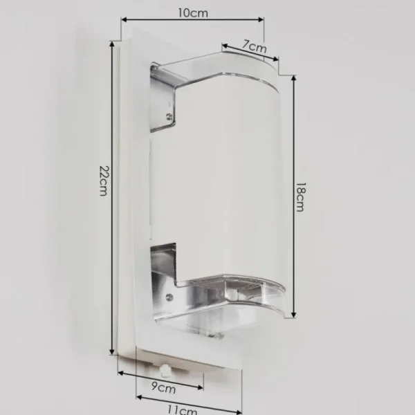 hofstein Applique murale d'extérieur Nabawa Blanc, 2 lumières* Lampes Modernes