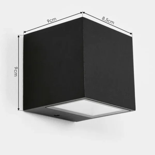 hofstein Applique murale d'extérieur Spidern LED Noir, 1 lumière* Lampes Modernes