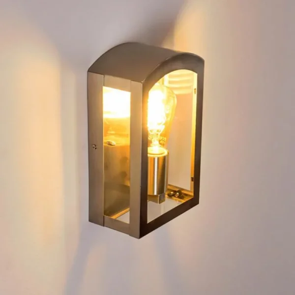 hofstein Applique murale d'extérieur Chipola Acier inoxydable, 1 lumière* Lampes Modernes