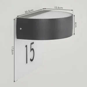 hofstein Applique murale d'extérieur Fletcher LED Anthracite, 2 lumières* Lampes Modernes