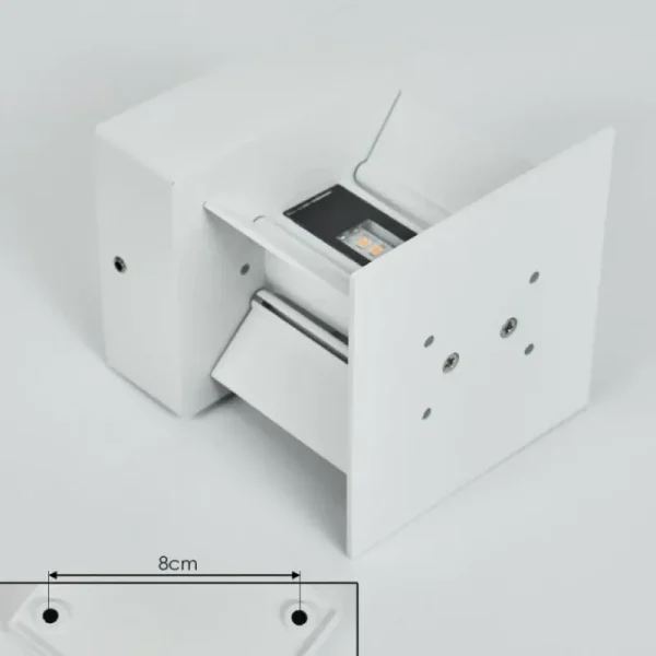 hofstein Applique murale d'extérieur Tamarin LED Blanc, 2 lumières* Lampes Modernes