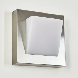 hofstein Applique murale d'extérieur Stearns LED Nickel mat, 1 lumière* Lampes Modernes
