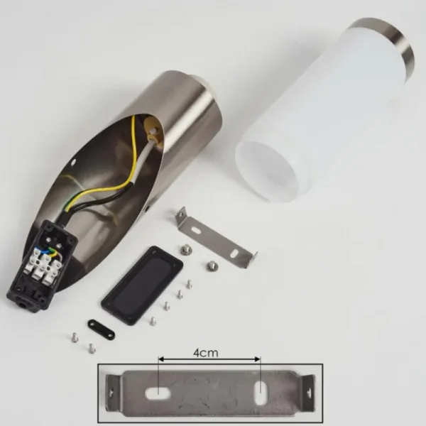 hofstein Applique murale d'extérieur Sessa Nickel mat, 1 lumière* Lampes Modernes