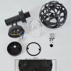 hofstein Applique murale d'extérieur Saaseg Anthracite, 1 lumière, Détecteur de mouvement* Lampes Modernes