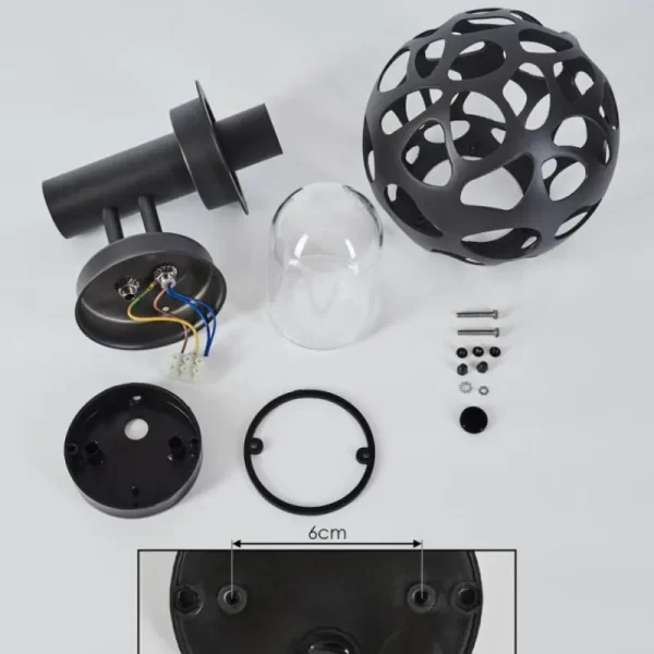 hofstein Applique murale d'extérieur Saaseg Anthracite, 1 lumière, Détecteur de mouvement* Lampes Modernes