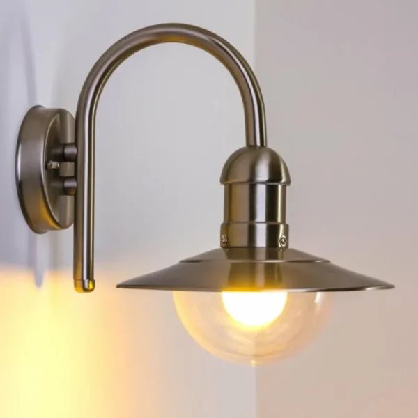 hofstein Applique murale d'extérieur Elima Acier inoxydable, 1 lumière* Lampes Modernes