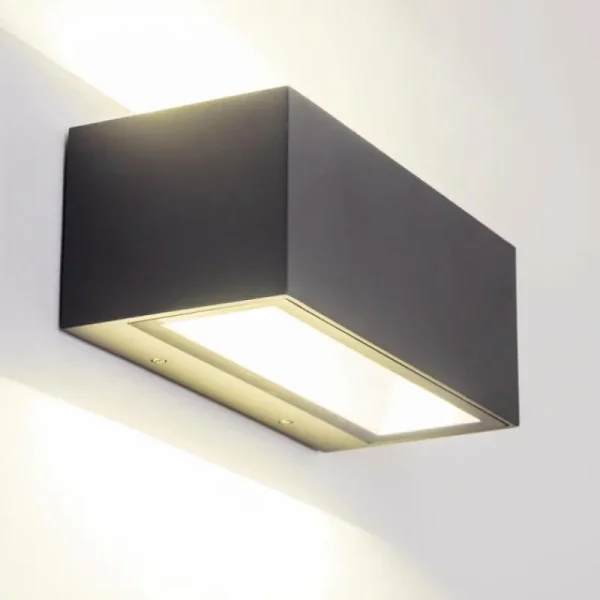 hofstein Applique murale d'extérieur GEMINI LED Anthracite, 1 lumière* Lampes Modernes