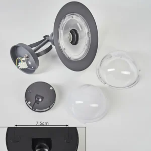 hofstein Applique murale d'extérieur Broni Anthracite, 1 lumière* Lampes Modernes