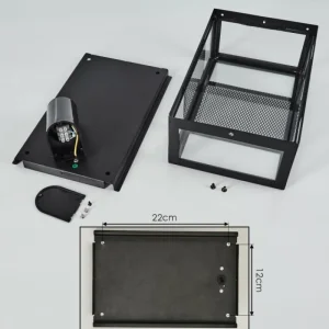 hofstein Applique murale d'extérieur Nelgen Noir, 1 lumière* Lampes Modernes
