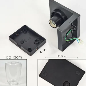 hofstein Applique murale d'extérieur Aquin Anthracite, 1 lumière* Lampes Modernes