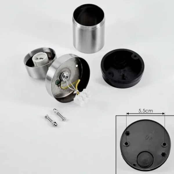 hofstein Applique murale d'extérieur Corneda Acier inoxydable, 1 lumière* Lampes Modernes