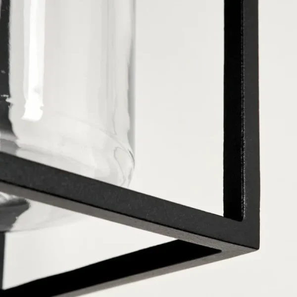hofstein Applique murale d'extérieur Palanga LED Noir, 1 lumière, Détecteur de mouvement* Lampes Modernes