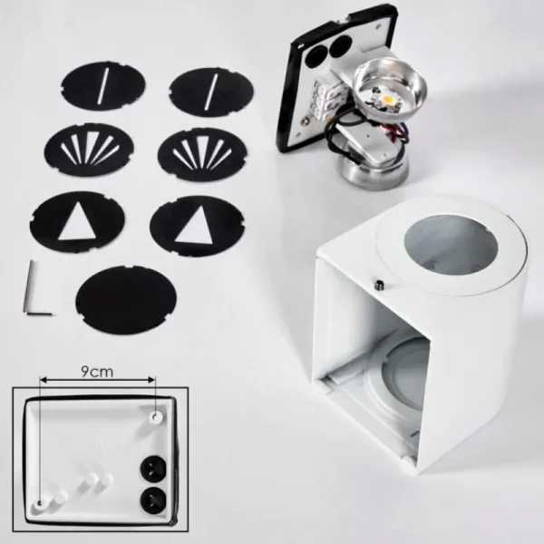 hofstein Applique murale d'extérieur Mora LED Blanc, 2 lumières* Lampes Modernes