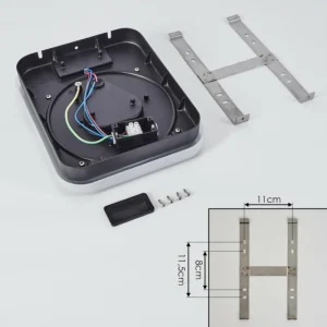 hofstein Applique murale d'extérieur Haga LED Noir, 1 lumière, Détecteur de mouvement* Lampes Modernes