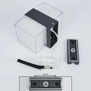 hofstein Applique murale d'extérieur Cesta LED Noir, 2 lumières* Lampes Modernes